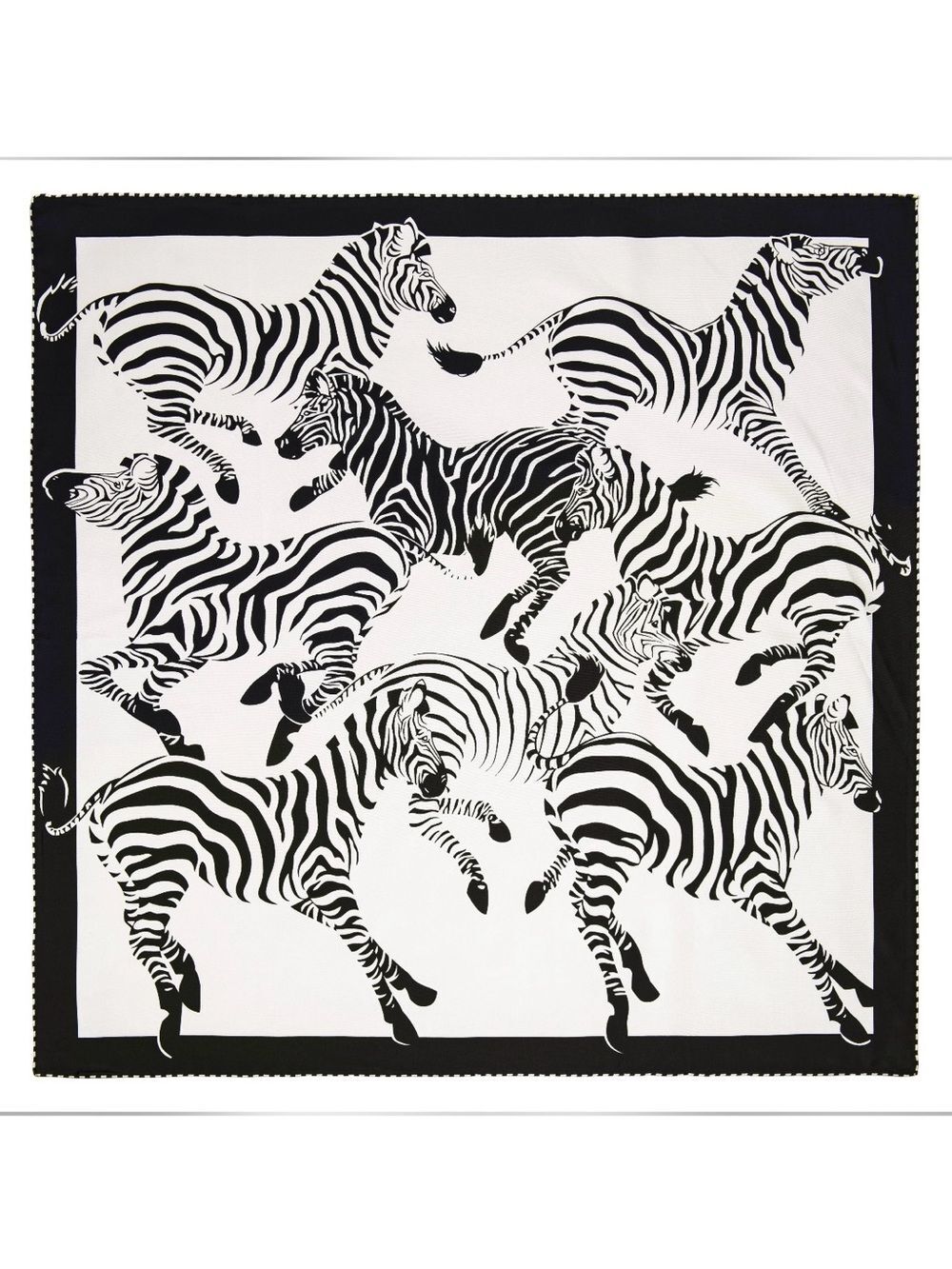 Carolina Lemke Wild Stripes Silk Scarf With Hand Rolled Edges - 044 - Picture 1 of 1